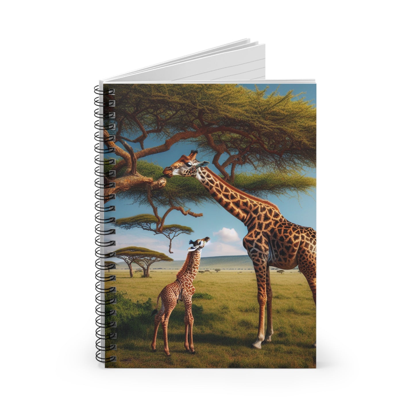 Giraffe Spiral Notebook - Ruled Line