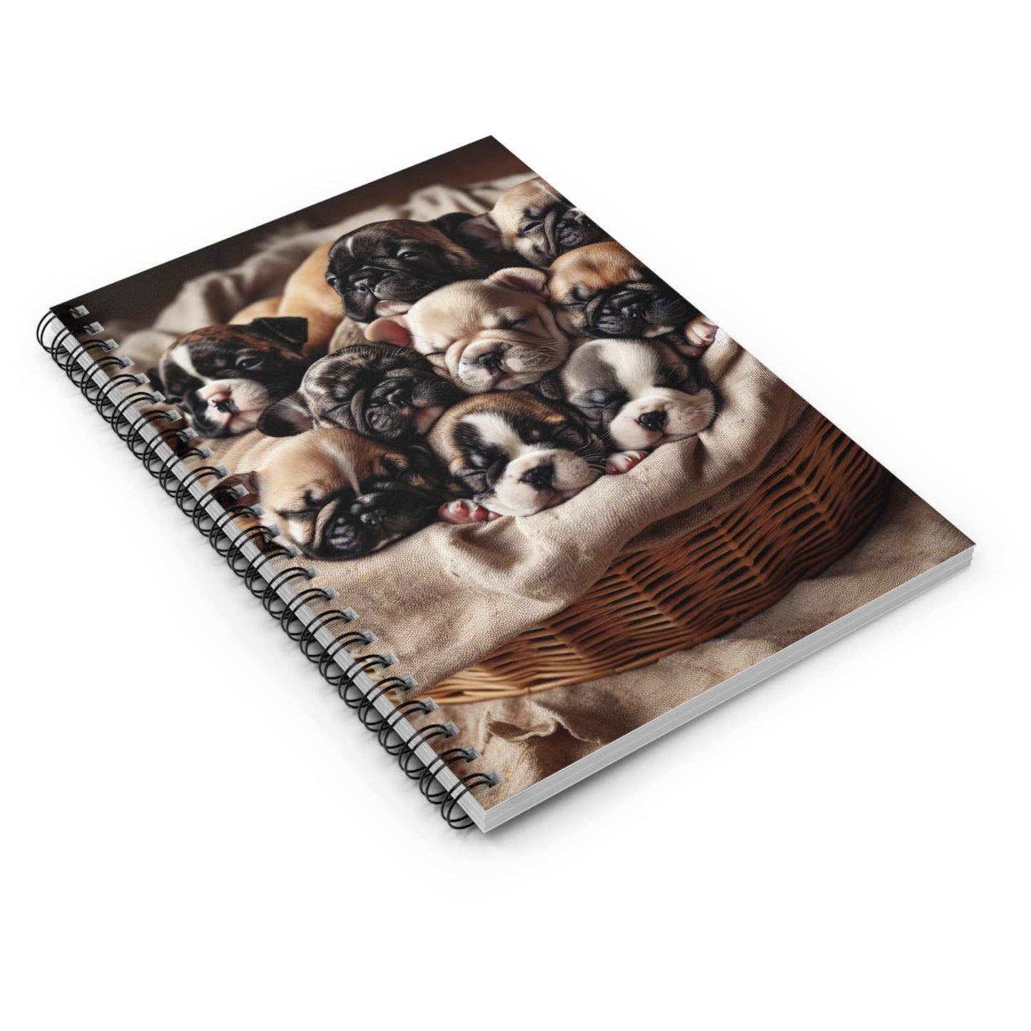 Frenchie Puppies Spiral Notebook