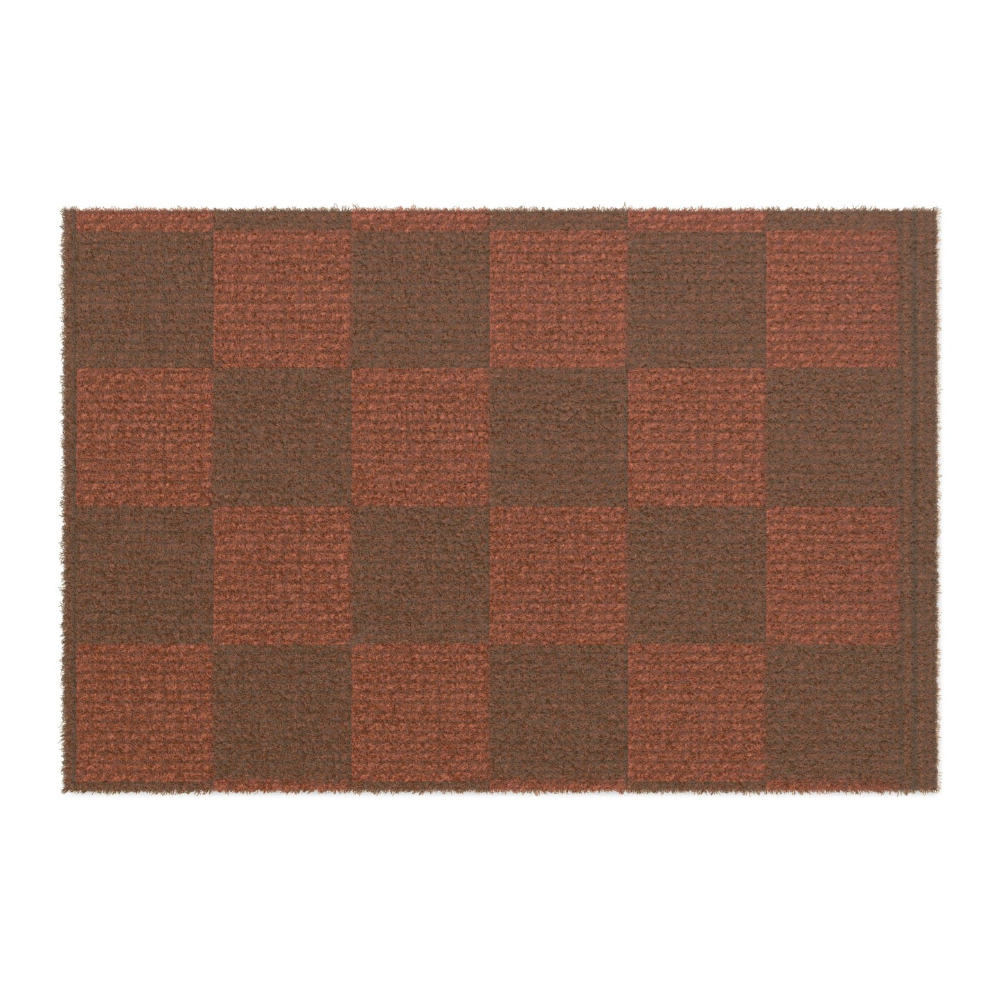 Red Checkerboard Doormat