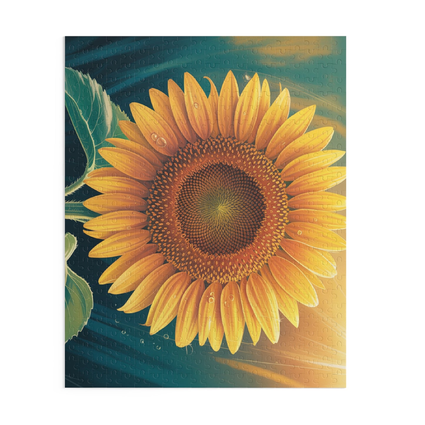 Sunflower Puzzle (120/252/500-Piece) — Bright Floral Jigsaw for Adults & Kids
