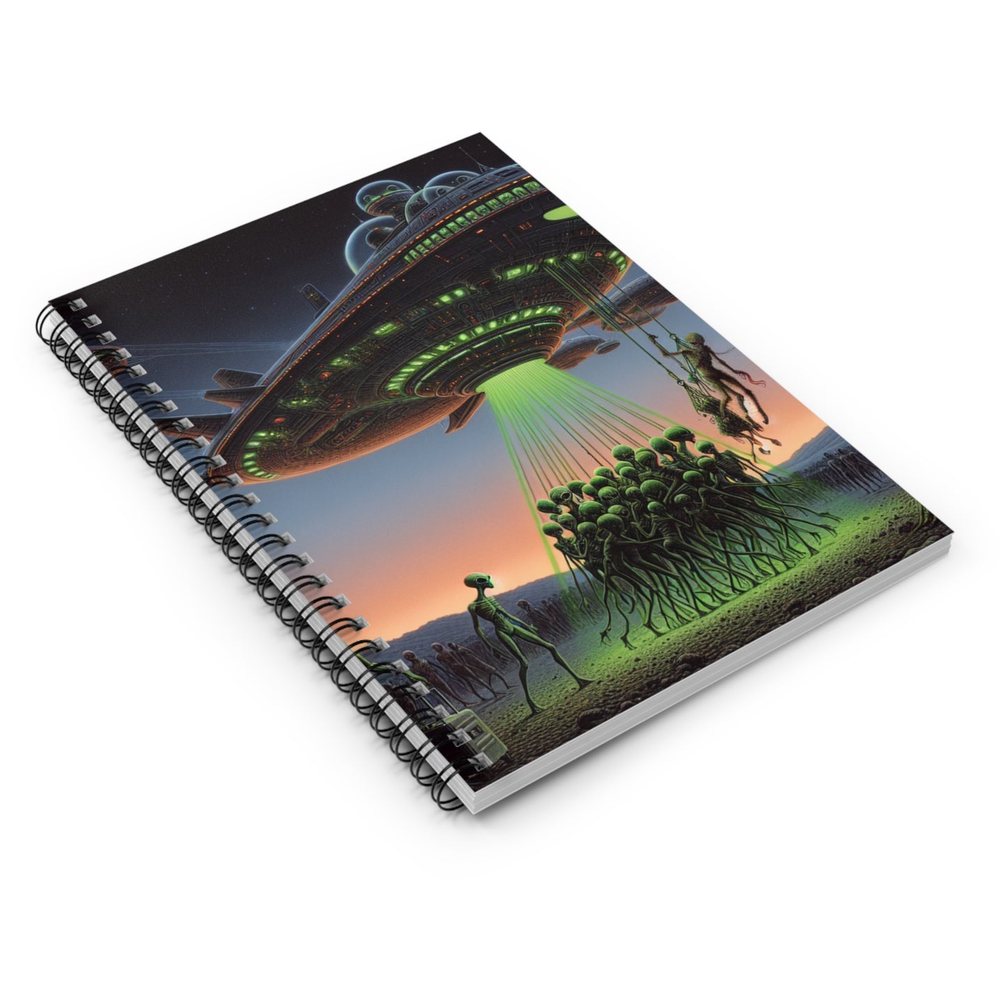 Alien Abduction Spiral Notebook