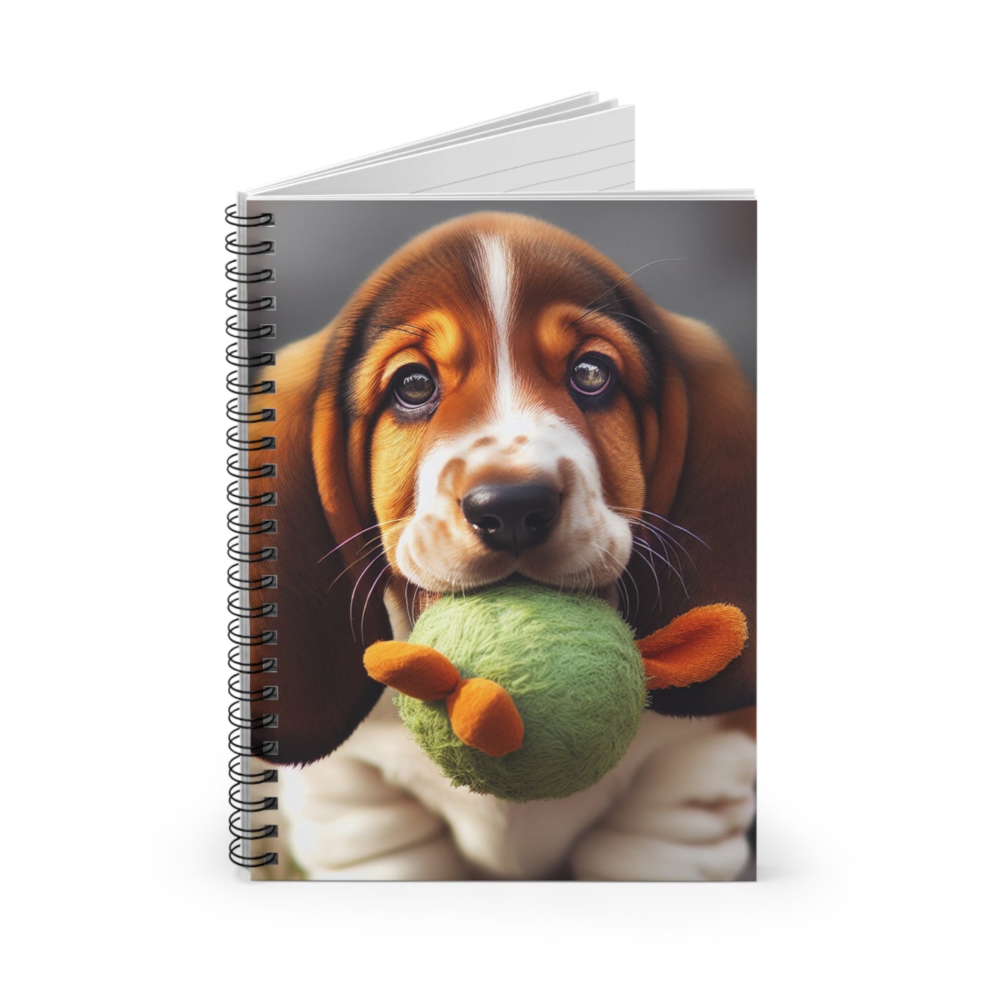 Basset Hound Puppy Spiral Notebook