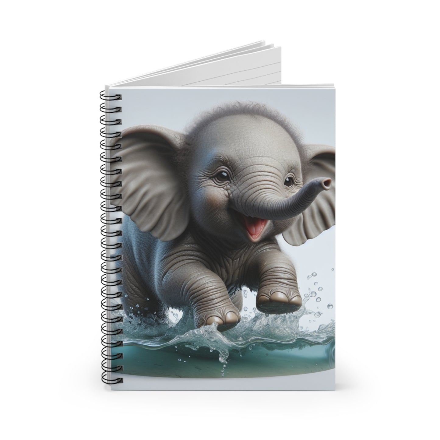 Baby Elephant Spiral Notebook - Ruled Line